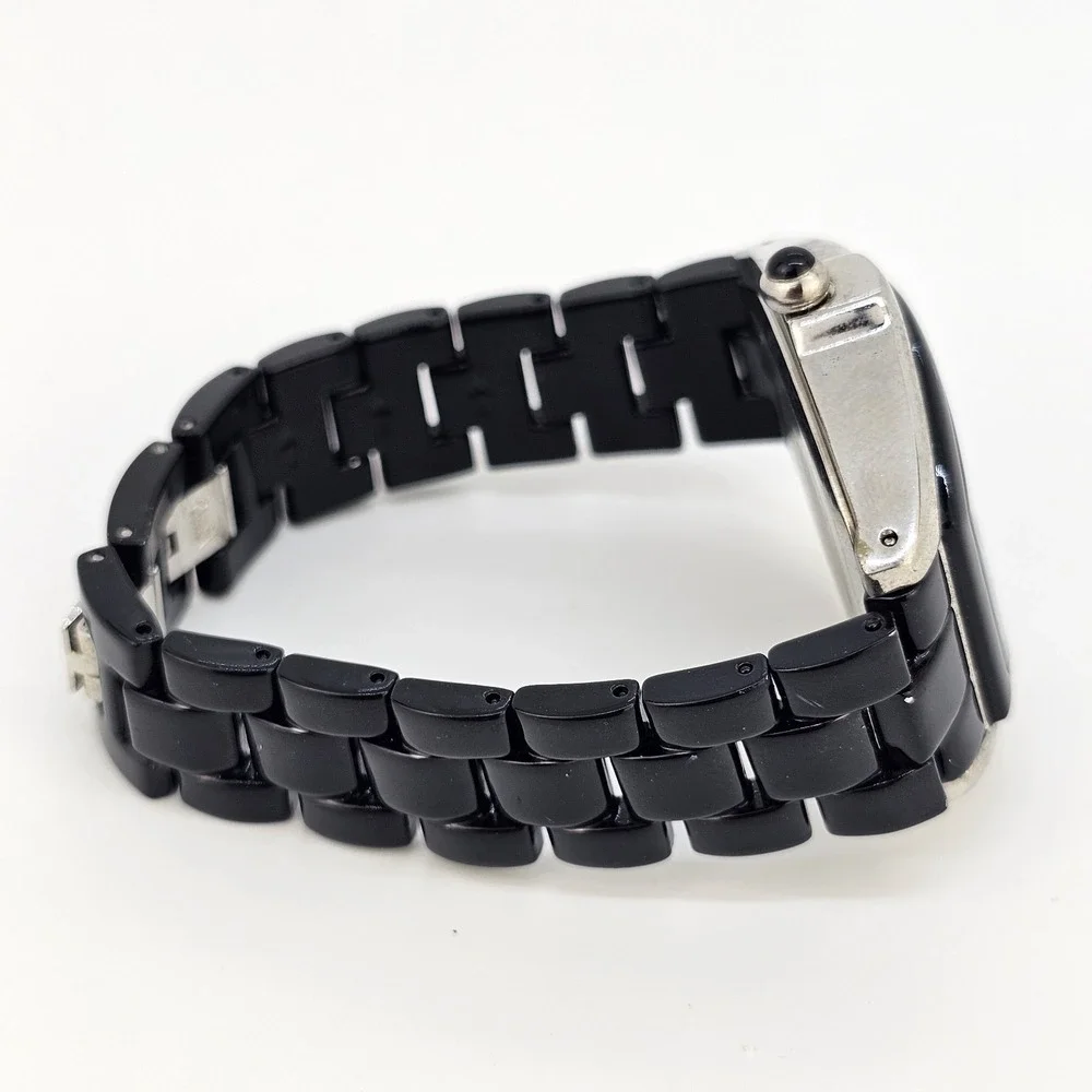 Gossip Watch Women 38MM White Dial Date Black Bands 6.5